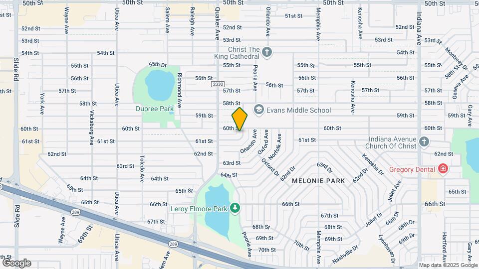 6004 Peoria Ave Map and Location Details