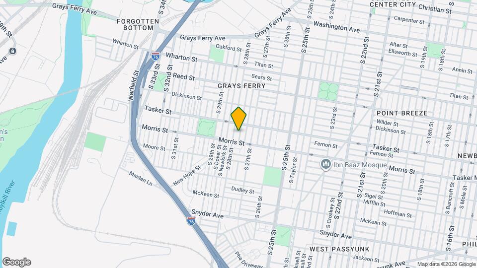 Brand New 2 Bedroom Home in Point Breeze Mapa y Detalles de la Ubicación