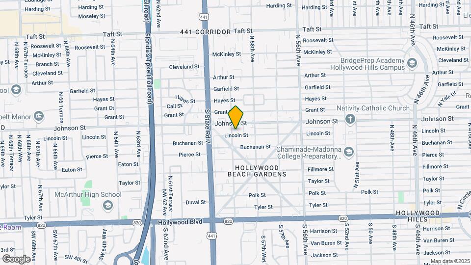 5841 Lincoln St Map and Location Details