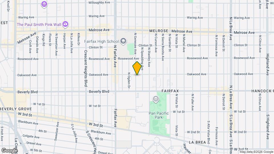 360 1/2 N Genesee Ave, Unit 360 1/2 Map and Location Details