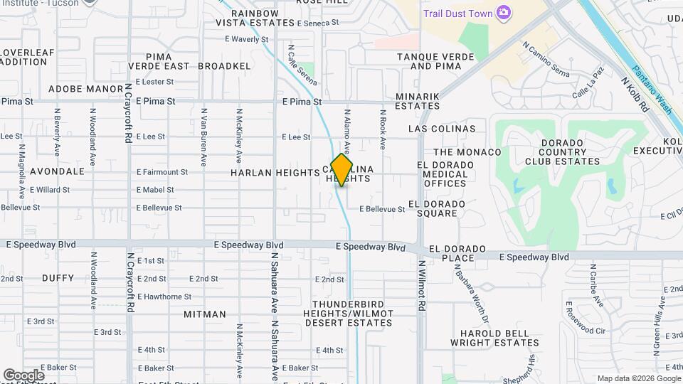 1239 N Alamo Ave Map and Location Details