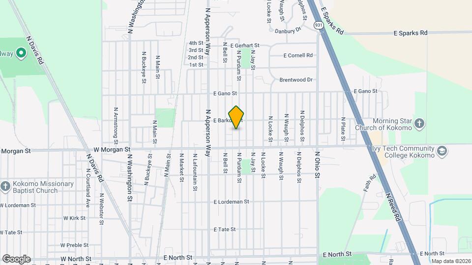 2125 N Purdum St Map and Location Details