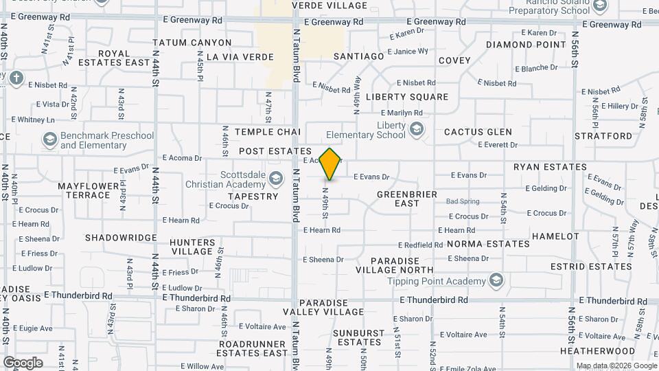 14249 N 49th St Map and Location Details