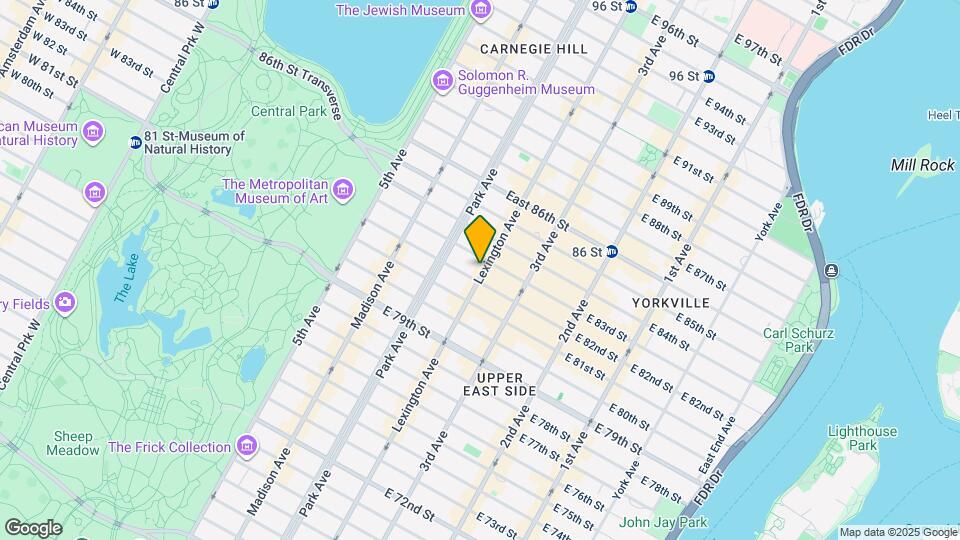 1220 Lexington Ave Mapa y Detalles de la Ubicación