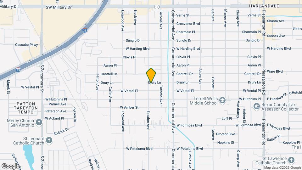 930 Drury Ln Map and Location Details