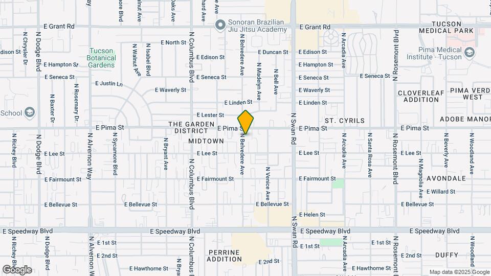 1640-1642 N Belvedere Ave Map and Location Details