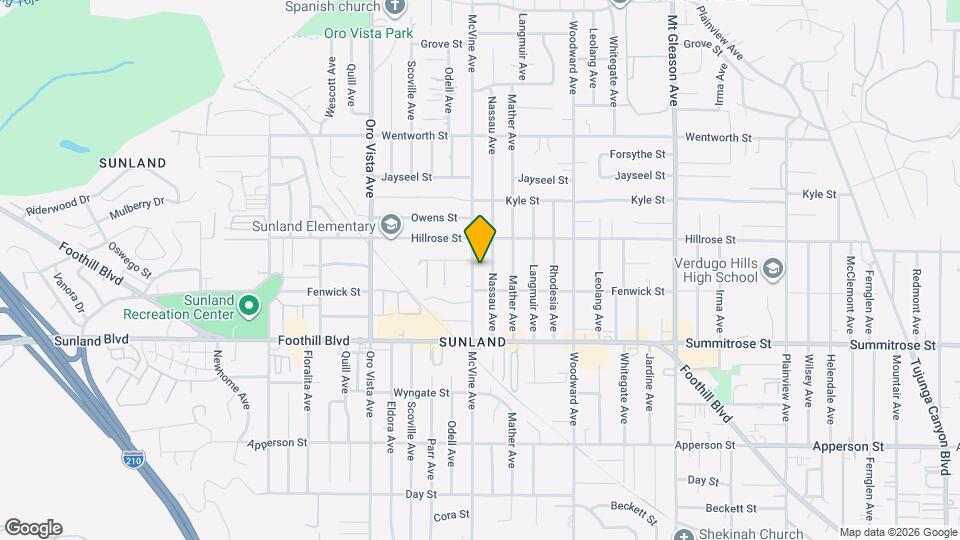 10622 McVine Ave Map and Location Details