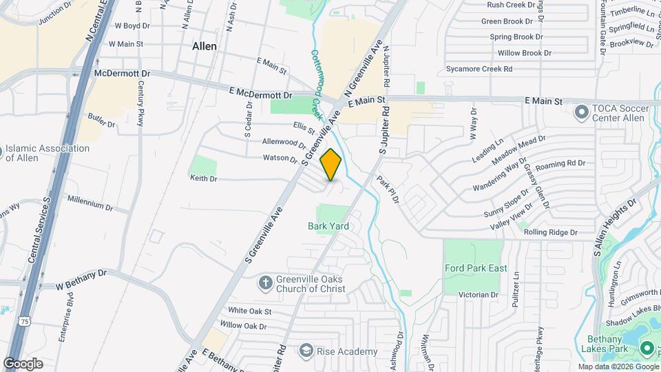 526 Post Oak Ln Map and Location Details