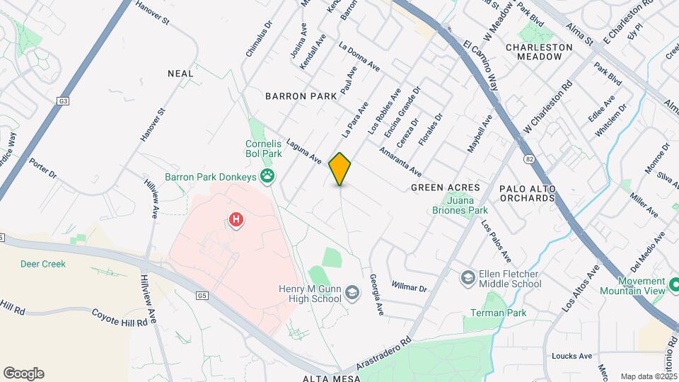 928 Los Robles Ave Map and Location Details