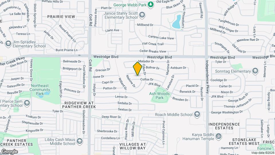 10616 Colfax Dr Map and Location Details