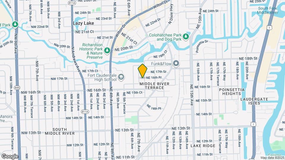 1631 NE 8th Ave Map and Location Details