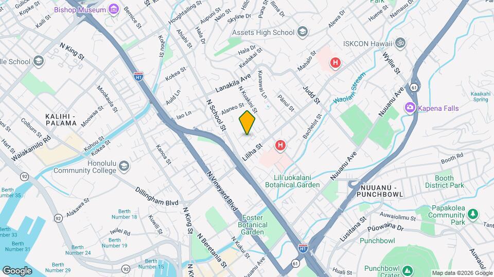 1654 Olona Ln Map and Location Details