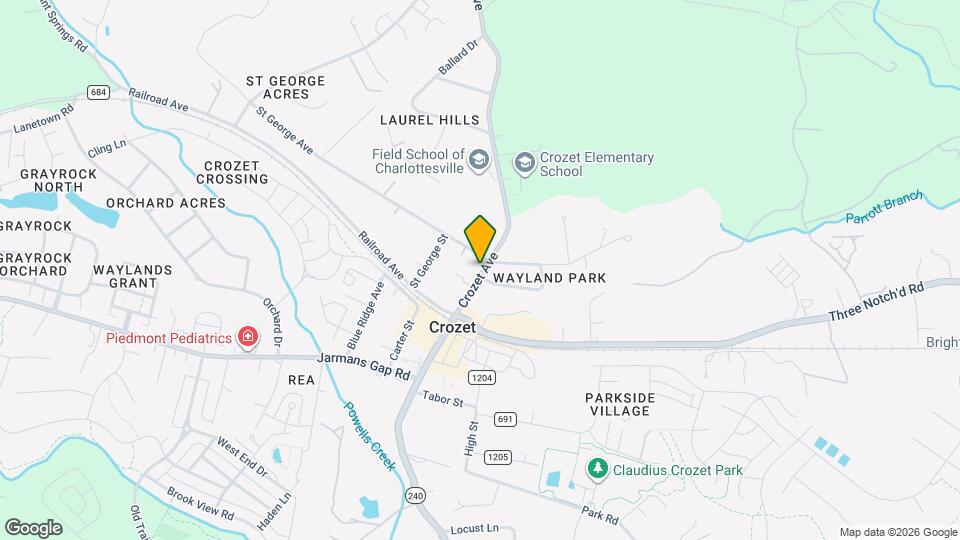 1302 Crozet Ave Map and Location Details