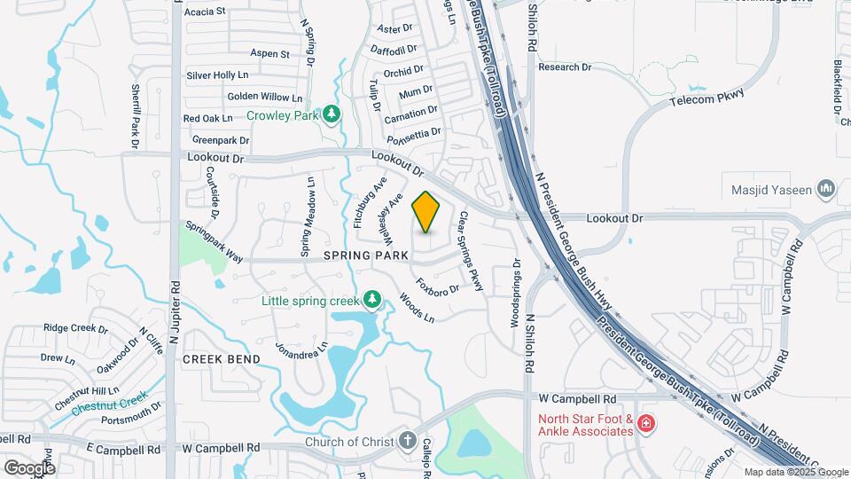 7409 Hardwick Dr Mapa y Detalles de la Ubicación