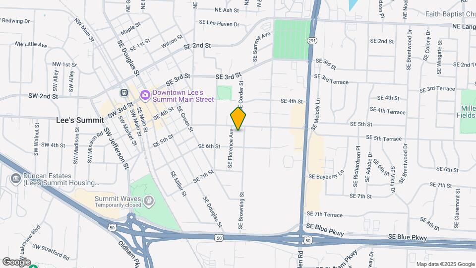 505 SE Florence Ave Map and Location Details