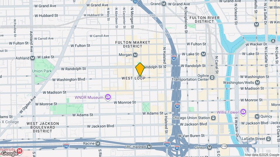 933 W Washington Blvd Map and Location Details