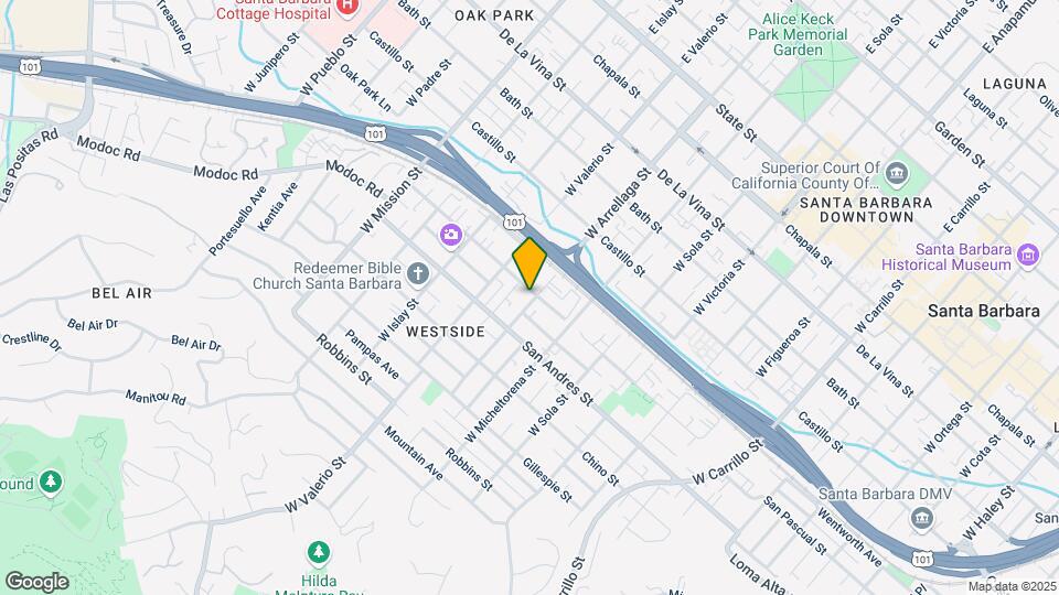 1601 San Pascual St Map and Location Details