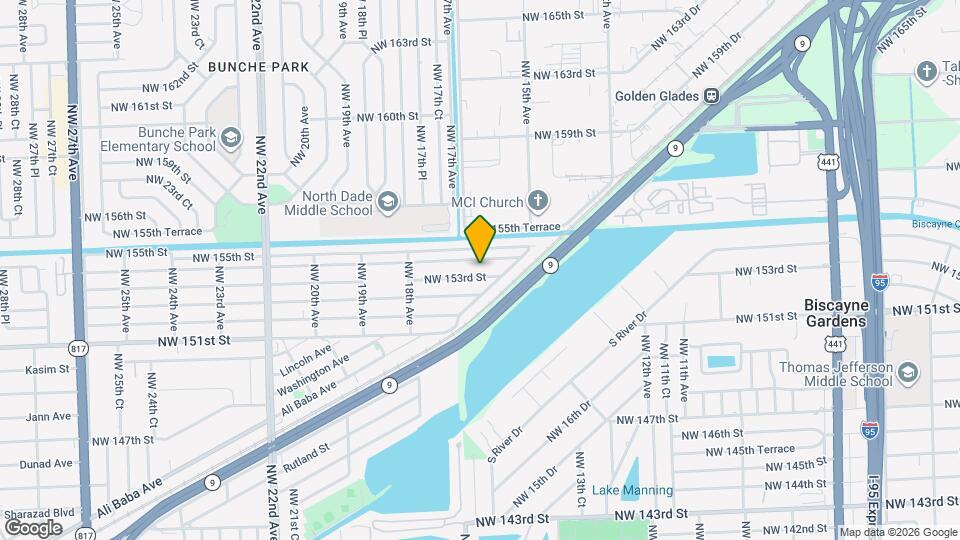 1561 NW 153rd St Map and Location Details