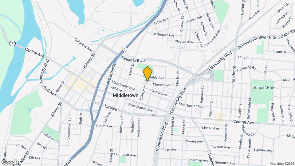 1601 Church Ave Map and Location Details