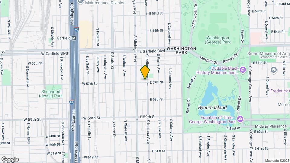 5654 S Indiana Ave Map and Location Details