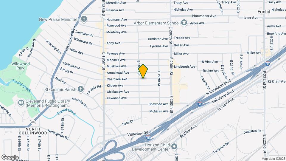 19314 Cherokee Ave Map and Location Details