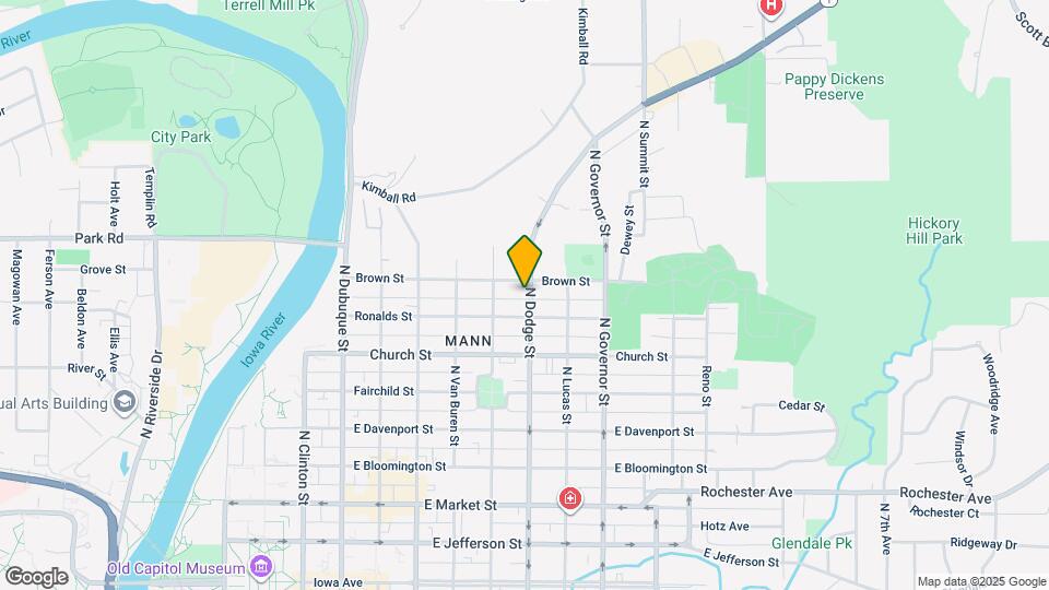 727 N Dodge St Map and Location Details