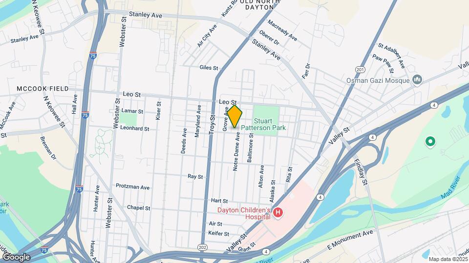 201 Notre Dame Ave Mapa y Detalles de la Ubicación