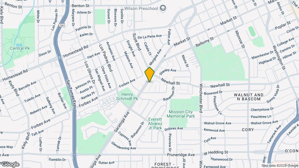 525-529 Saratoga Ave Map and Location Details