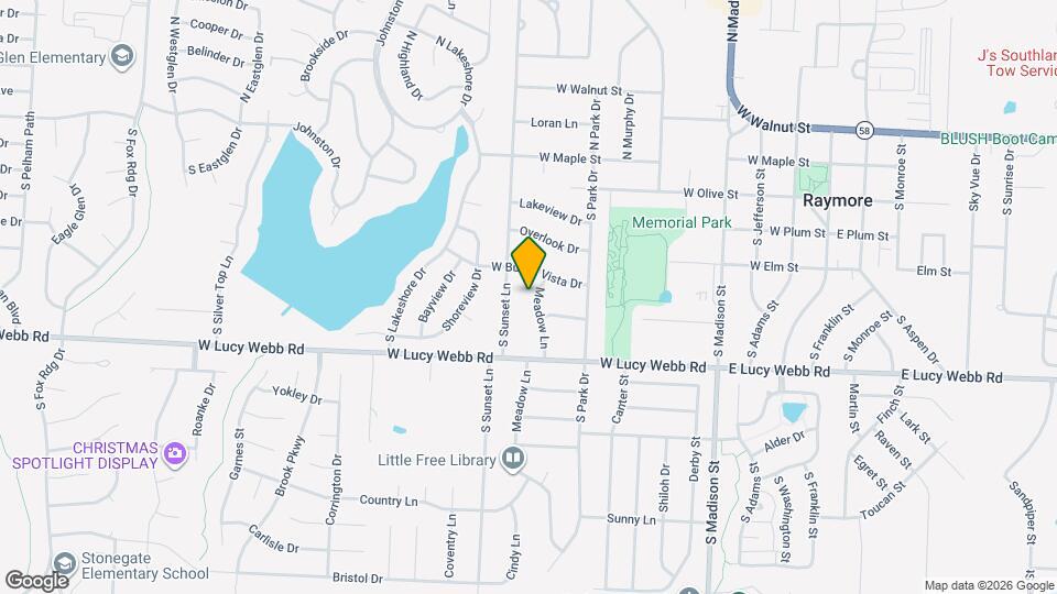 404 Meadow Ln Mapa y Detalles de la Ubicación