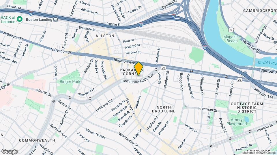 1161 Commonwealth Ave, Unit 8 Map and Location Details