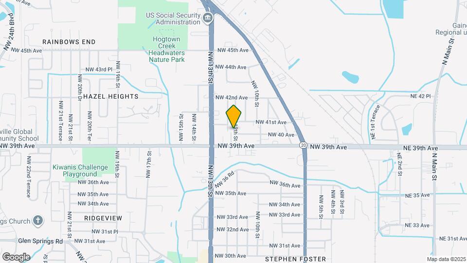 4013 NW 12th Terrace Map and Location Details