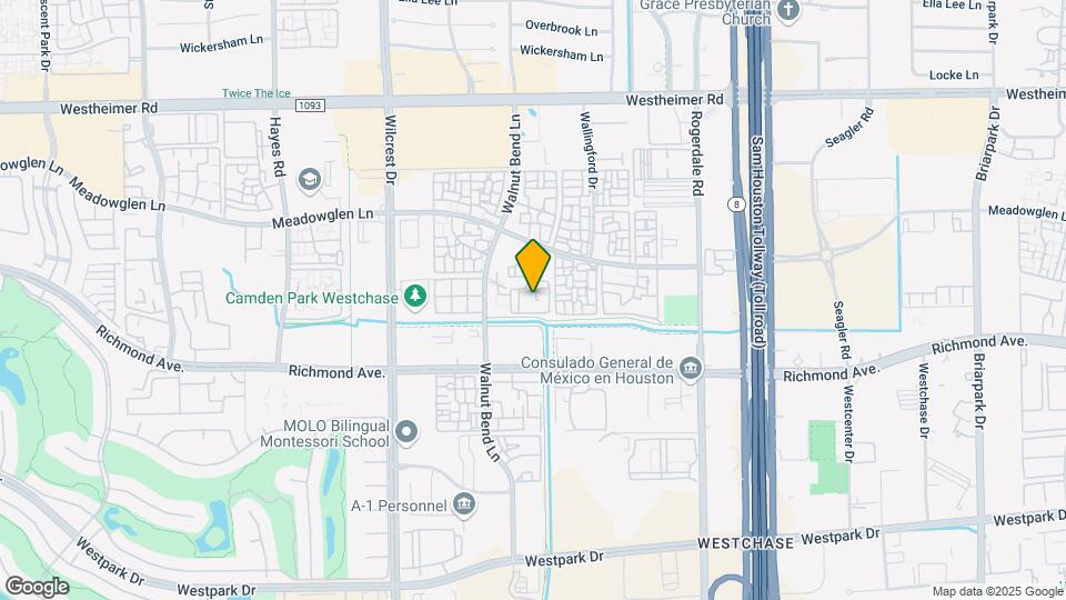 3025 Walnut Bend Ln Map and Location Details