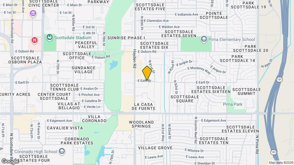 8035 E Earll Dr Map and Location Details