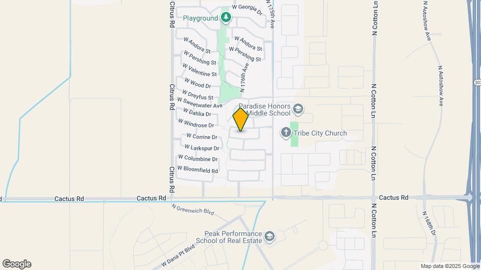 17628 W Corrine Dr Mapa y Detalles de la Ubicación