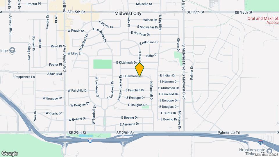 316 E Harmon Dr Map and Location Details