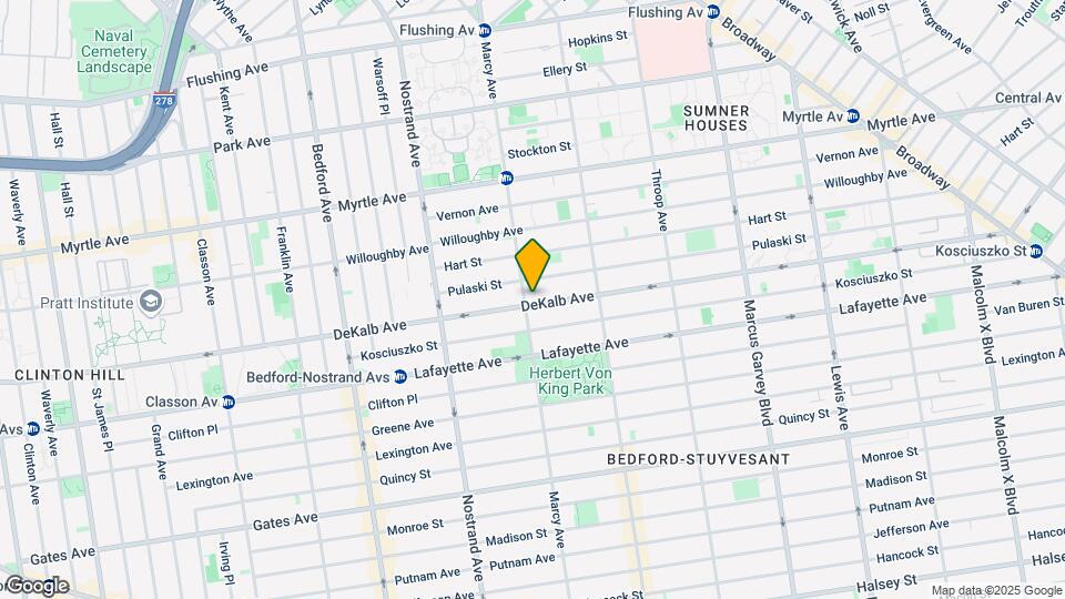 693 Dekalb Ave Map and Location Details