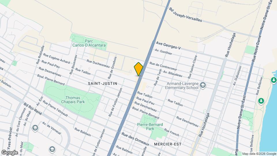 9355 R. Sherbrooke E Map and Location Details