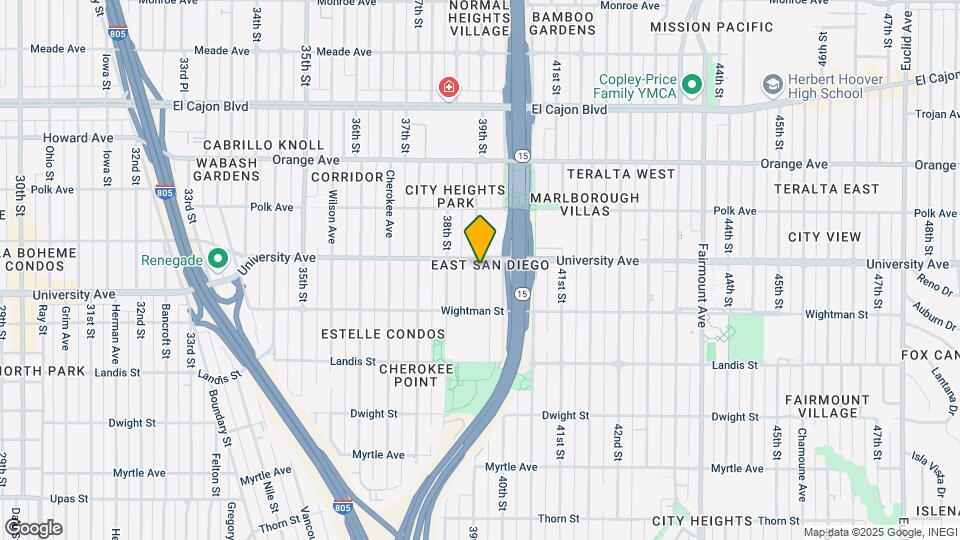 3879 39th St Map and Location Details