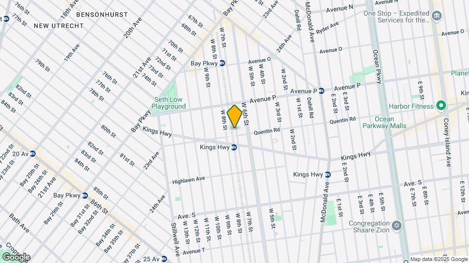 1672 W 7th St Map and Location Details