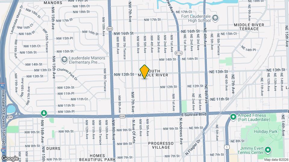 1221 NW 5th Ave Map and Location Details