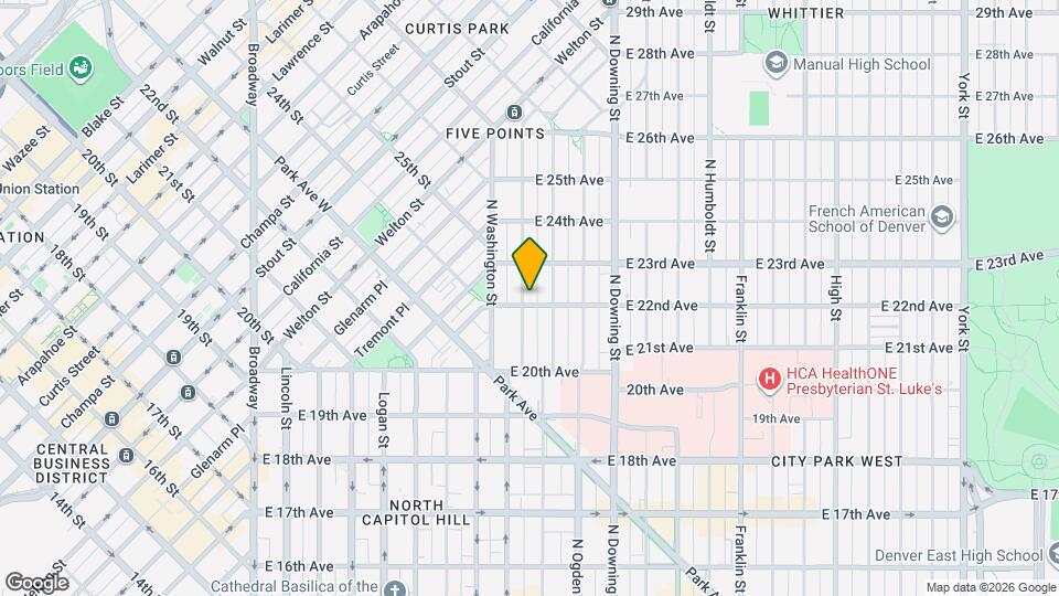 807 E 22nd Ave Map and Location Details