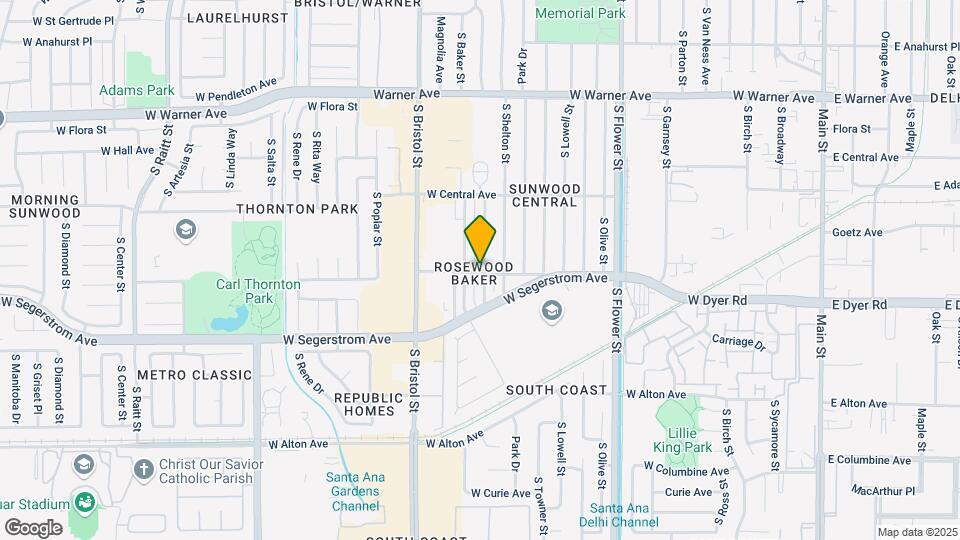 2630 S Rosewood Ave Map and Location Details