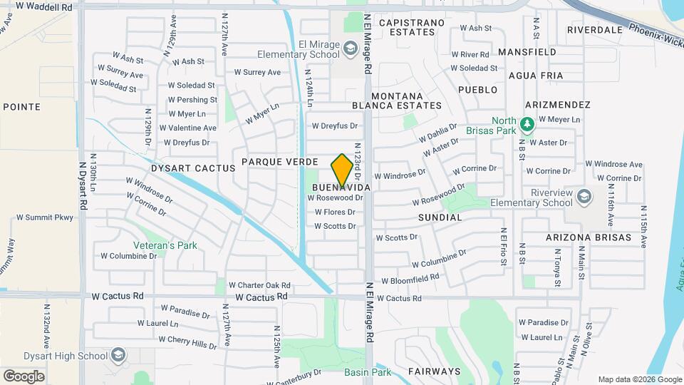 12334 W Rosewood Dr Mapa y Detalles de la Ubicación