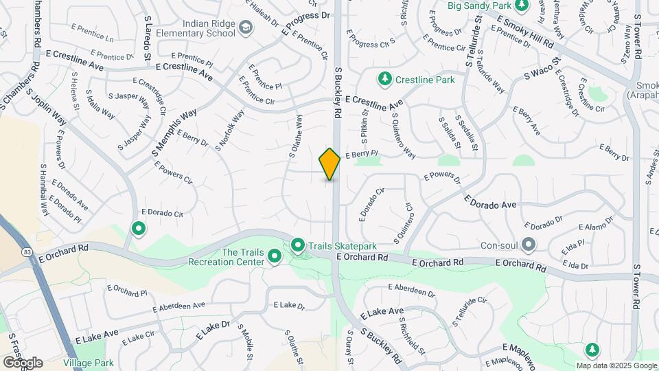 5650 S Ouray St Map and Location Details