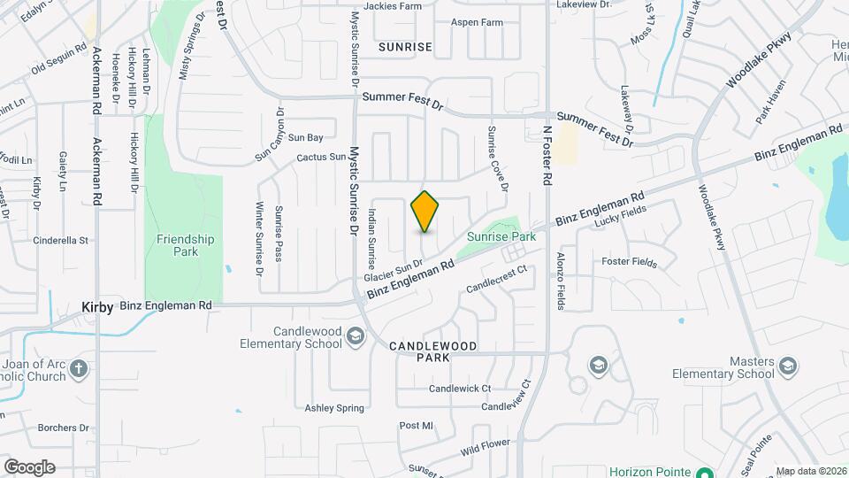 4014 Sunrise Creek Dr Mapa y Detalles de la Ubicación