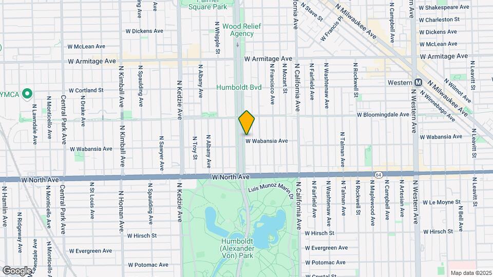 1715 N Humboldt Blvd Map and Location Details