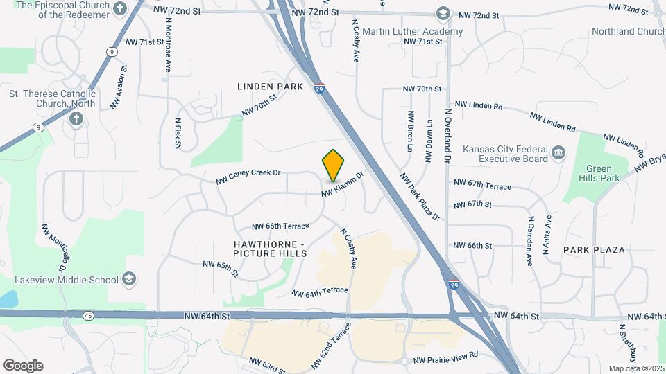 5804 NW Klamm Dr Map and Location Details