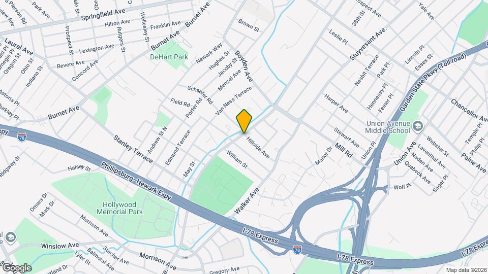 1182 Stuyvesant Ave., Unit Floor 2 Map and Location Details