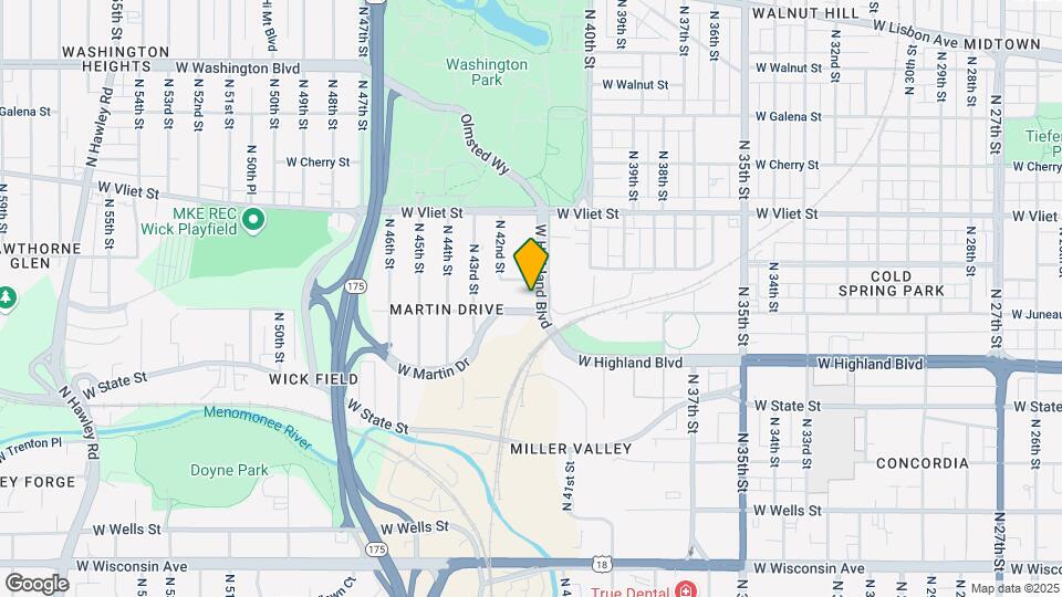 4115 W Highland Blvd Mapa y Detalles de la Ubicación