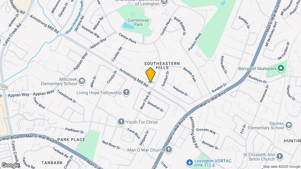 1280 Ascot Park Map and Location Details